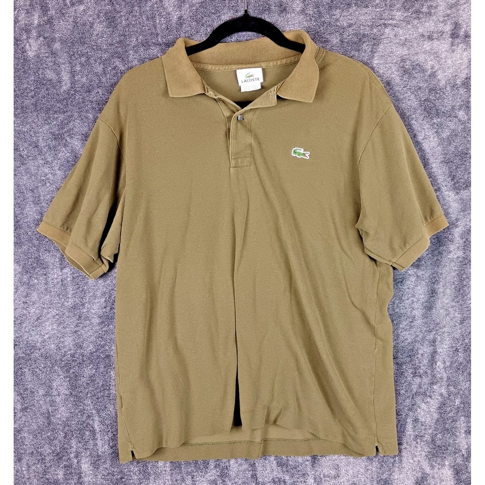 Lacoste Polo Shirt Men's Size 6 Large Olive Green Crocodile‎
